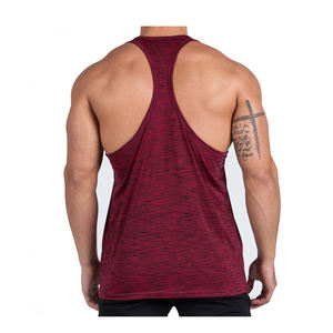 Débardeurs Slim Fit décontractés pour hommes vente en gros de gilet de course de sports d'été maillot de corps de fitness en polyester hauts sans manches décontractés - Product Image 2