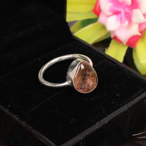 Vente en gros de bagues en argent sterling 92.5 avec tourmaline naturelle Produit en cristal nature en vrac - Product Image 4