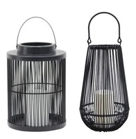 Lanterne géométrique en fil de fer noir faite à la main, vente en gros, taille personnalisée, logo personnalisé, découpe sur mesure, décoration d'intérieur