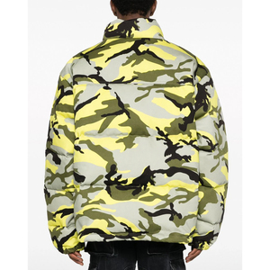 Veste d'hiver pour homme en duvet matelassé avec capuche, imprimé camouflage intégral, épaisse et chaude, 200 g, avec veste imprimée - Product Image 3