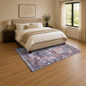 <b>RUGS</b> DEPOT LXDP-0394 Wholesale Grey Silver Minimalist Designer Digital Printed Machine Washable Chenille Area <b>Rug</b> <b>Non</b> <b>Slip</b> - Product Image 3