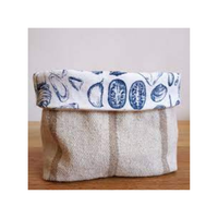 Panier utilitaire brodé 100% coton tissé doux personnalisé conçu par des artisans indiens pour le panier à manger quotidien