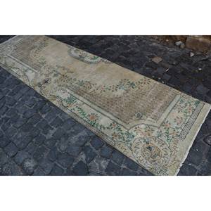Tapis Vintage en Laine Turque Beige Vert Patchwork Motif Plat Armure 290x1010ft Salon Tapis Décorations en Latex Tapis Ensembles - Product Image 2