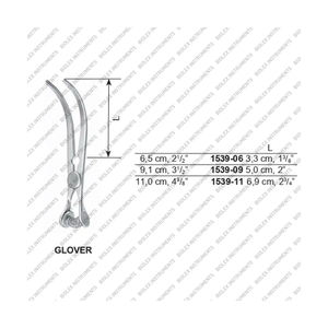 Glover คีมสำหรับผ่าตัดและผ่าตัดผ่านสเตนเลส9 "แบบโค้งตรงใช้ซ้ำได้เครื่องมือสำหรับการผ่าตัดเนื้อเยื่อในการผ่าตัด - Product Image 1