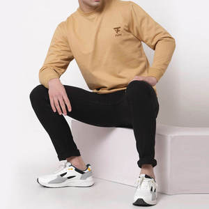 Sweat-shirt d'hiver pour homme, design tendance, haute qualité, écologique, sans peluches, logo personnalisé, molleton épais. - Product Image 2