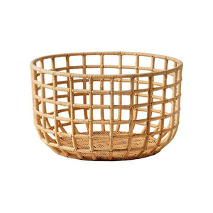 2025 Stylish Look Rattan Bamboo <b>Basket</b> <b>With</b> <b>Lid</b> Premium Quality Home Decorative Storage <b>Basket</b> for Multipurpose Use - Product Image 3