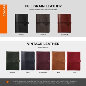 โฟลเดอร์ของขวัญหนังแท้ออแกไนเซอร์จัดระเบียบเอกสาร A4แบบมี LPA-0061C - Product Image 6