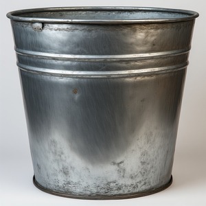 Jardinière galvanisée rustique avec un aspect artisanal parfaitement conçu pour la décoration de jardin de vacances et les maisons saisonnières élégantes - Product Image 1