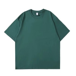 2025 vente en gros 100% coton personnalisé o cou manches courtes fabricant lourd imprimé surdimensionné goutte épaule hommes T-Shirts - Product Image 6