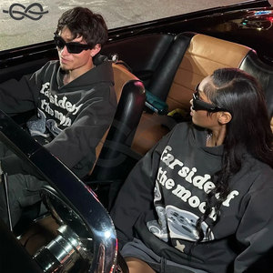 Sudaderas con capucha en relieve 3D de 450gsm para hombre, Jersey grueso de gran tamaño personalizado de alta calidad, estampado de espuma en relieve - Product Image 6