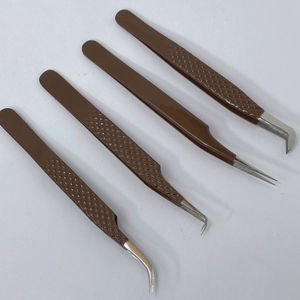 Custom Logo Tweezers Volume Private Label Stainless Steel Lash Tweezer <b>Eyelash</b> Extension Tweezers OEM Service - Product Image 6