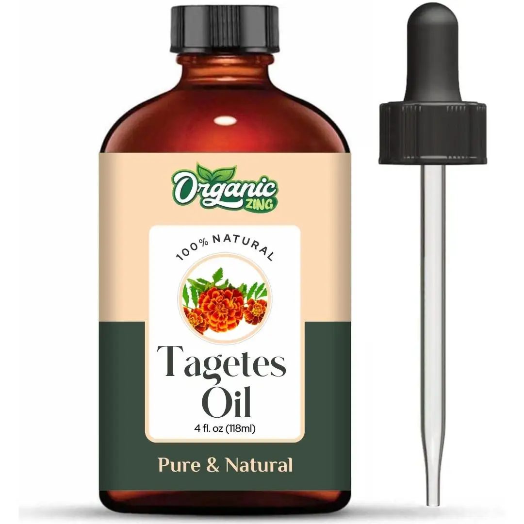 Organic Zing Tagetes Oil 100% Pure And Natural Precio más bajo Embalaje personalizado disponible