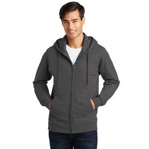 Sudaderas con capucha térmicas con cremallera de algodón 400G de nuevo estilo al por mayor con cordón - Product Image 4