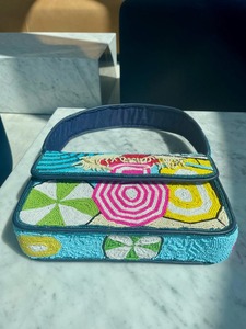 กระเป๋าลูกปัดเพชรสีเงินแวววาวขายส่ง - Product Image 3