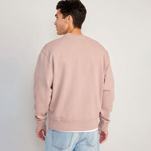 Nueva manga larga Color sólido Hombres de gran tamaño Hombres Algodón hecho Hombres Sudaderas Producto de venta superior - Product Image 4