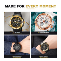 Montre-bracelet numérique de luxe pour homme 3Times SKMEI 2106 avec affichage LED, chronomètre, alarme, bracelet en silicone lumineux, résistance à l'eau 50m