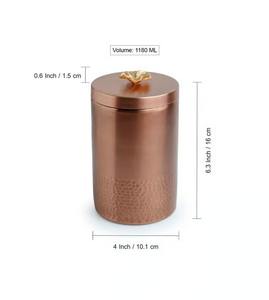 Recipiente Moderno de Acero Inoxidable Martillado para Almacenamiento de Alimentos en la Cocina - Product Image 6