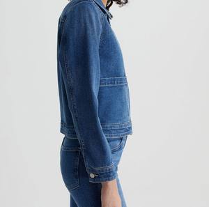 Chaqueta Vaquera Estilo Zip para Hombre, Primavera, Hecha a Medida, Duradera, Transpirable, Resistente al Viento, Cómoda, Elegante, Informal, de Alta Calidad - Product Image 5