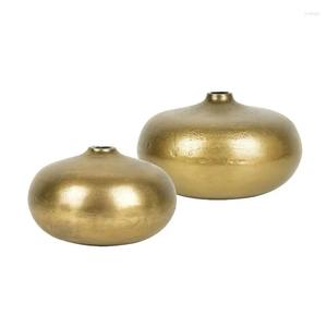 High Quality Metal Flower Vase for Home Hotel Interior <b>Decoration</b> Artistic Table Vase - Product Image 1