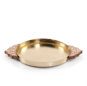 Bandeja de servicio de metal de calidad Premium té café comida desayuno para el hogar decorativo hotel restaurante bar utensilios de cocina Decoración de mesa - Product Image 4