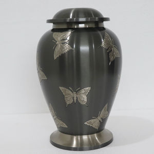 Nouvel arrivage Urne de crémation dans des styles attrayants pour les cendres humaines Urne de souvenir en métal fabriquée à la main en quantité en vrac par HHO - Product Image 3