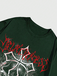 T-shirt personnalisé à manches courtes en coton avec impression par transferts de chaleur pour hommes avec personnalisation complète - Product Image 4