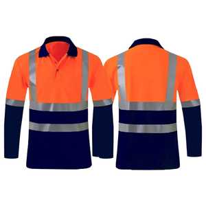 Chemises polo réfléchissantes de chantier, uniformes, manches longues, vêtements de travail, polo de sécurité, t-shirt personnalisé avec logo, chemise de travail haute visibilité pour hommes - Product Image 5