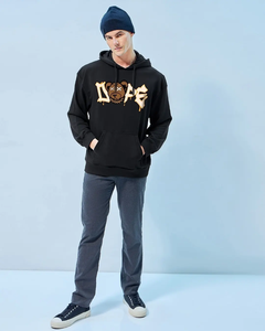 Sudadera con Capucha para Hombre 100% Algodón, Diseño Personalizado Impreso, Negra, Transpirable, Apta para Invierno, Forro Polar Sólido, Hecha en Pakistán, Venta al Por Mayor - Product Image 6