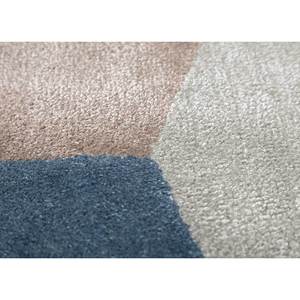 Alfombra Rectangular Azul Geométrica de Lana y Viscosa Hecha a Mano, 9x12, para Entrada, Sala de Estar o Pasillo -TNQ-1103 - Product Image 3