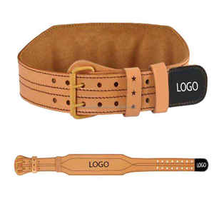 Soutien du dos Nouveau dernier Style Fitness Unisexe Logo personnalisé Ceinture d'haltérophilie en cuir véritable pour hommes Logo personnalisé et conception - Product Image 1