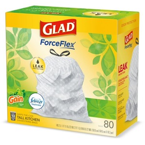 Glad ForceFlex ถุงขยะในครัวทรงสูง 13 แกลลอน เพิ่มกลิ่นดั้งเดิม สดชื่นสดชื่น 80 ถุง - Product Image 6