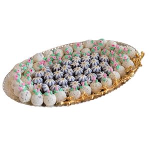 Bandeja de Metal plateada de alta calidad, plato de postre de dulces, plato de servidor de Chocolate moderno para fiestas de boda y cualquier otro evento - Product Image 1