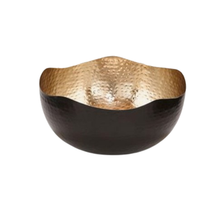 Elegante nuevo cuenco de fruta con acabado dorado plateado, centro de mesa de cena, Metal pulido brillante para servir alimentos, cuenco decorativo - Product Image 4