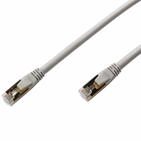 Kabel Ethernet Cat8 40Gbps 2000MHz Tembaga Murni SFTP Terperisai RJ45 Patch Cord Bersertifikasi CE