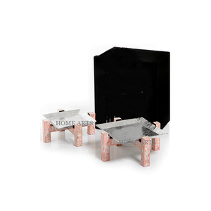 Juego de 2 soportes para pasteles de acero inoxidable con soporte para fregona Soporte para pasteles de tamaño personalizado de la más alta calidad para uso doméstico - Product Image 1