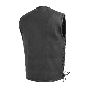 Gilet d'hiver décontracté pour hommes en cuir respirant de haute qualité pour une utilisation en moto en plein air Service OEM personnalisé disponible - Product Image 2