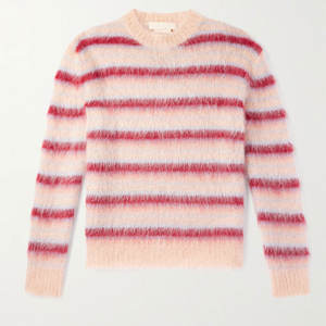 Modèle personnalisé Pull matelassé à manches longues léger, respirant et ajusté pour hommes tricoté à la main en mohair - Product Image 1