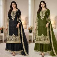 Nueva Colección de Diseñador GMY, Conjunto de Top y Dupatta de Seda con Bordado Pesado y Trabajo de Codificación, para Mujer, Ropa de Fiesta, Sin Arrugas
