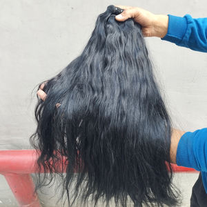 Cabello humano liso de hueso Super doble, cabello virgen alineación con cutícula, mechones de cabello indio sin procesar - Product Image 4