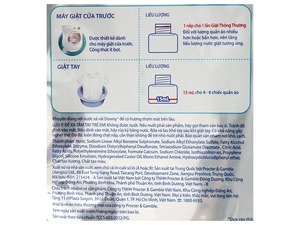 ผงซักฟอกเหลวกลิ่นบัวและดอกมะลิความคงทนของสีสำหรับเครื่องซักผ้าฝาหน้า1.55กก. x 4ถุงเวียดนาม - Product Image 4