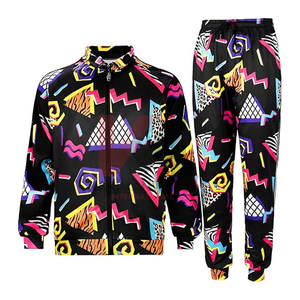 <b>Mens</b> 2-Piece Quarter <b>Zip</b> Pullover Windbreaker Tracksuit Lightweight Mesh Lined Jogger Training Running Sports Casual Wear - Product Image 1