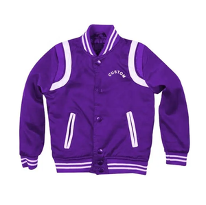 <b>Plus</b> <b>Size</b> Men's Winter Custom Varsity <b>Jacket</b> with Front Logo Wool Blend Canvas Wholesale - Product Image 3