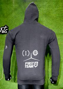 Pull-over personnalisé pour hommes, sweat à capuche à épaules tombantes en vinyle éponge française, sweats à capuche vierges lourds pour hommes - Product Image 3