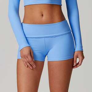 Ropa deportiva holgada de verano para mujer, pantalones cortos de 2 piezas para entrenamiento, correr, gimnasio, pantalones cortos de Yoga - Product Image 2