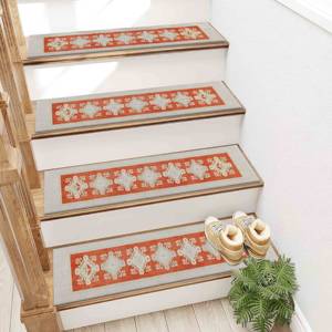 Geometric Step Rug, Kilim Design Rug, Orange Rug, Modern Rug - Product Image 4