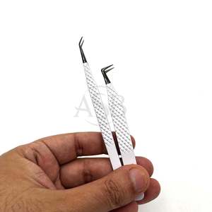 Botte mince à 90 degrés et pince d'isolation longue à 45 degrés pince à cils impression de logo personnalisé OEM durable - Product Image 5