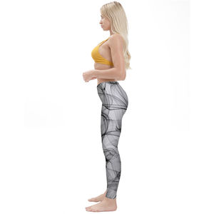 Pantalon de yoga taille haute XL pour femme imprimé sur mesure Leggings de fitness d'entraînement de gymnastique solides Non-See Plus Size Spandex Taille élastique - Product Image 5