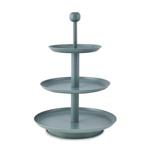 Vintage Design Chrome Finish 3 Tier Metal <b>Cake</b> <b>Stand</b> With Customized Sizes for Weddings and Occasions 25.5L X 16W X 49.5H Cm - Product Image 6