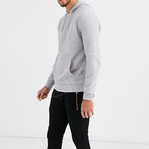 Sudadera con capucha para hombre con logotipo personalizado al por mayor, jerséis de lana lisos de peso pesado de gran tamaño, Sudadera con capucha transpirable disponible - Product Image 2