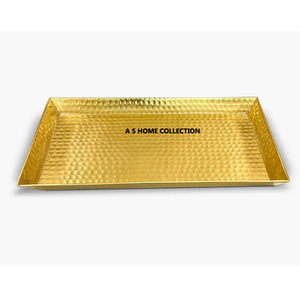 Bandeja para servir alimentos con forma de diseño de concha de mar con acabado dorado de lujo de aluminio de decoración de alta calidad para bodas - Product Image 3